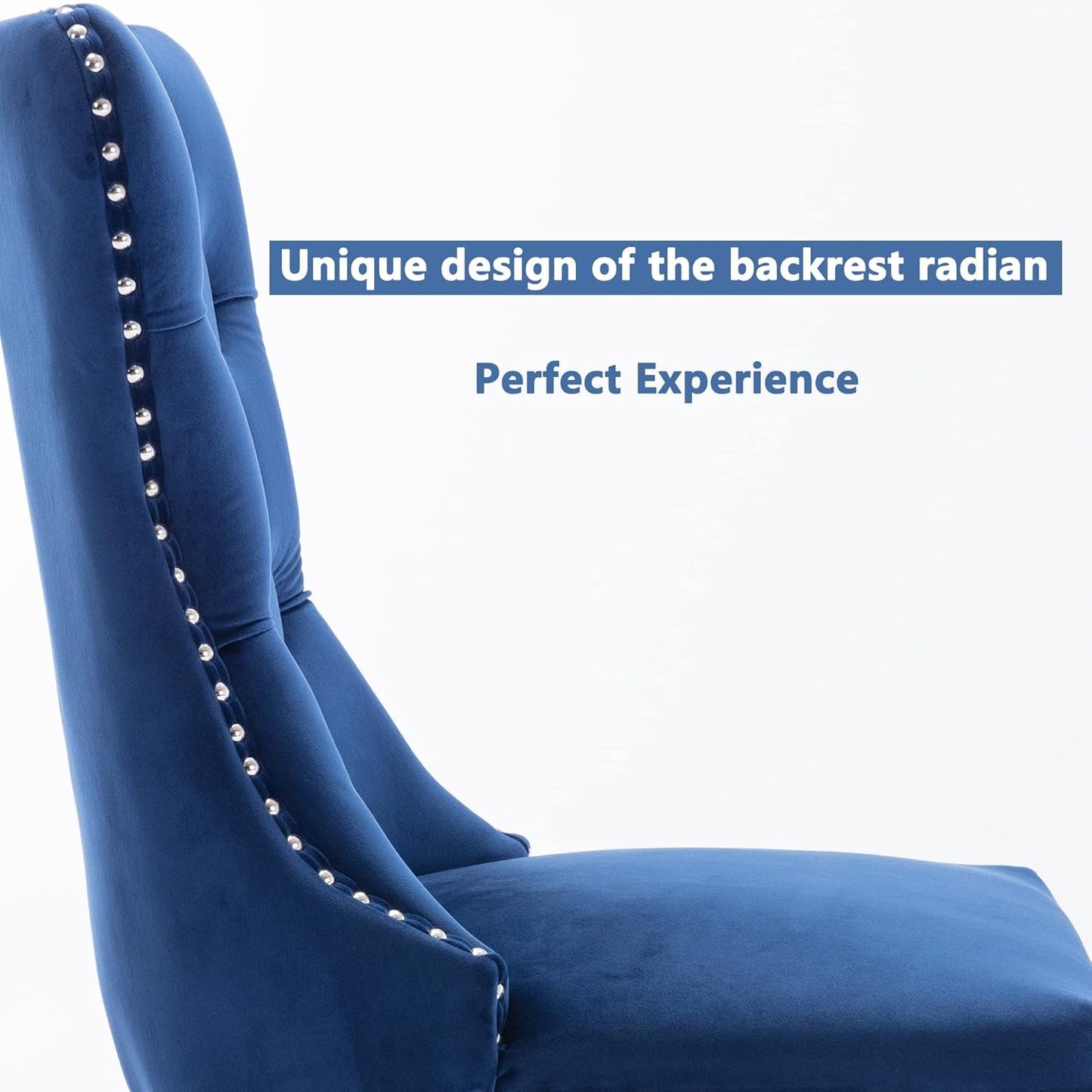Tufted Dining Chairs Set of 4, Velvet Upholstered Dining Chairs with