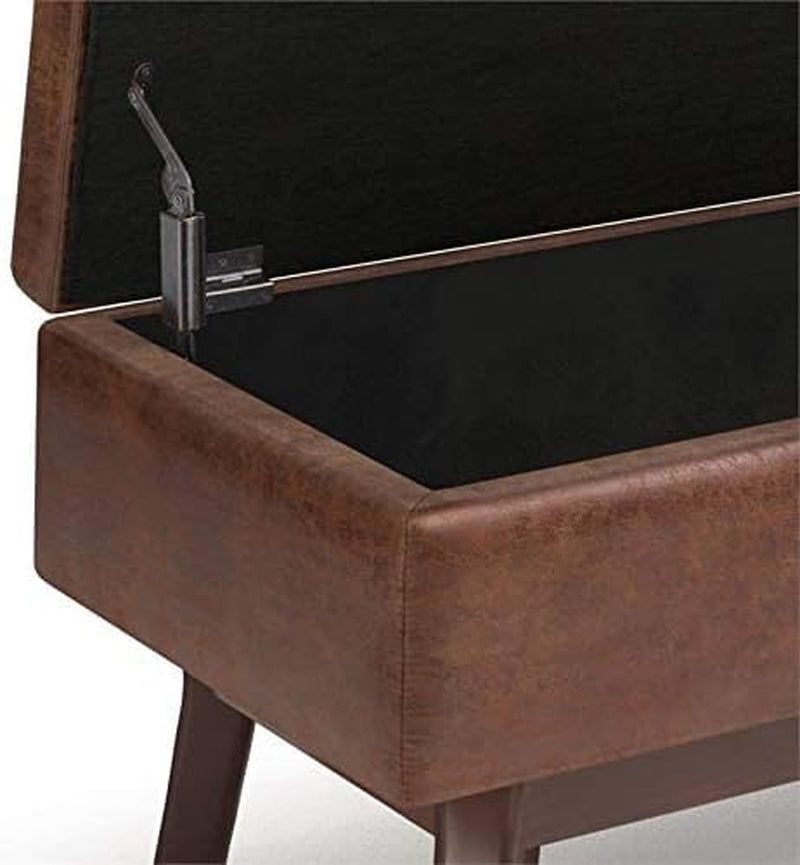 Mid Century Modern Coffee Table with Storage Ottoman