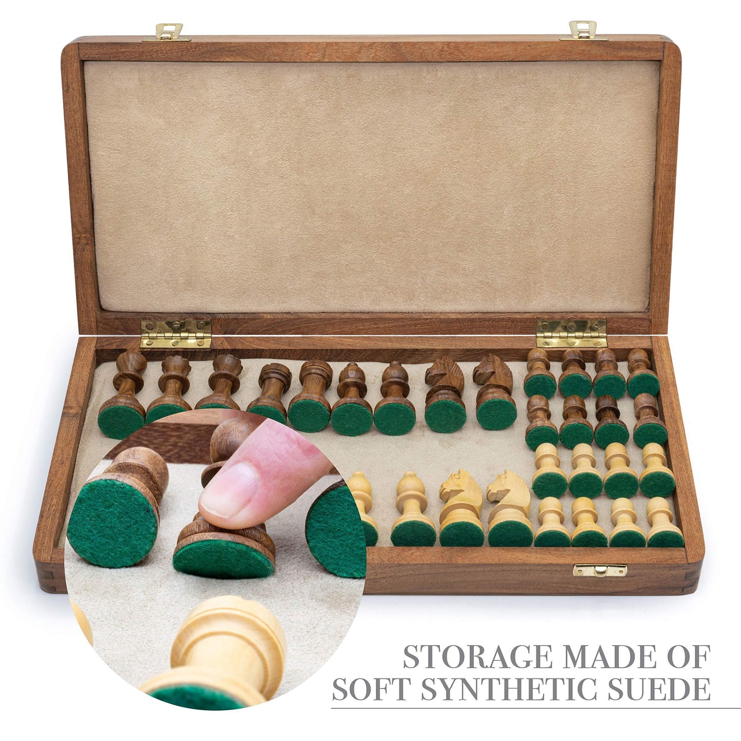 15 Chess Set – Chess Board Game Adults – Wooden Chess Set Adults