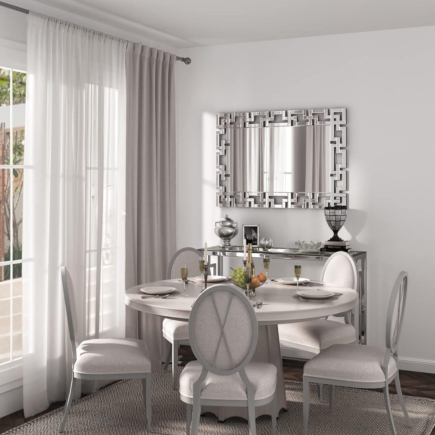 Grecian Venetian Modern Decorative Wall Mirror - Ideal for Living