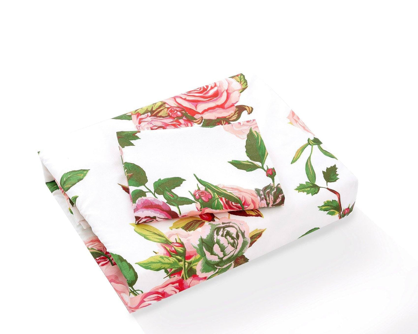 DaDa Bedding Romantic Roses Lovely Spring Pink Floral Duvet Cover Set