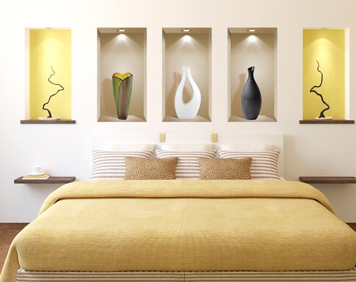 3D Niche Wall Art Decals - Set Of 3 | Easy To Apply, Stunning