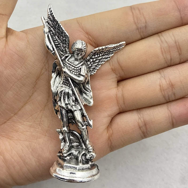 Saint Michael Archangel Figurine, Sacred Angel Michael's Sculpture,