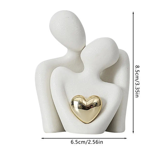 Nordic Decorative Abstract Couple Statue Modern Decoration Home