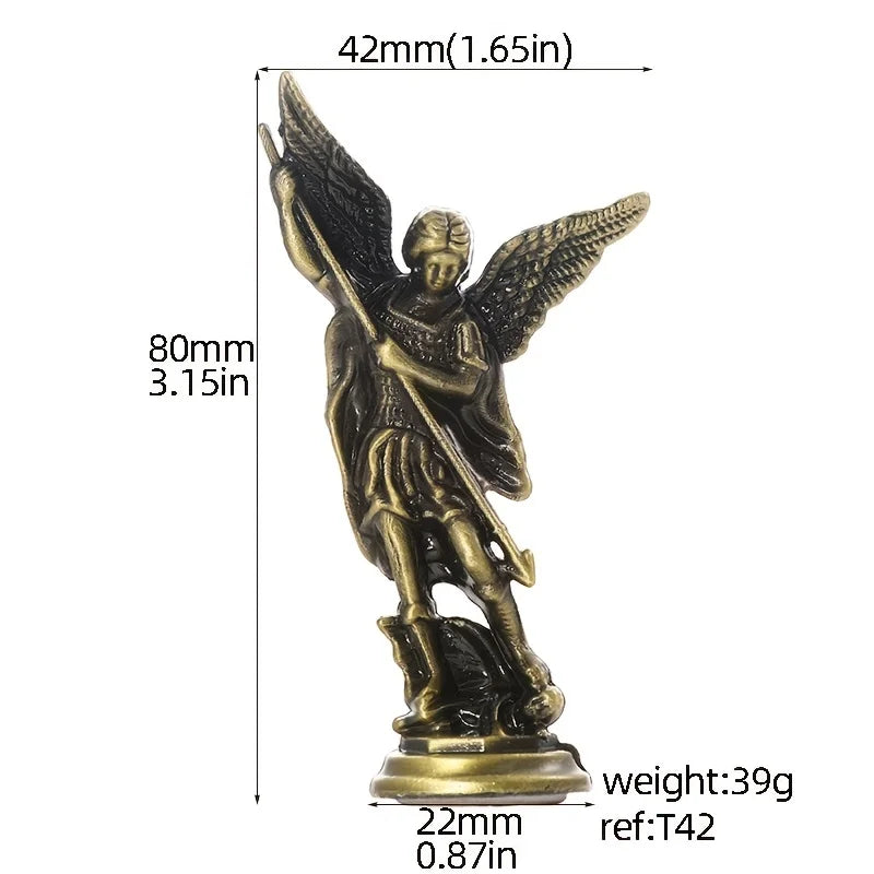 Saint Michael Archangel Figurine, Sacred Angel Michael's Sculpture,