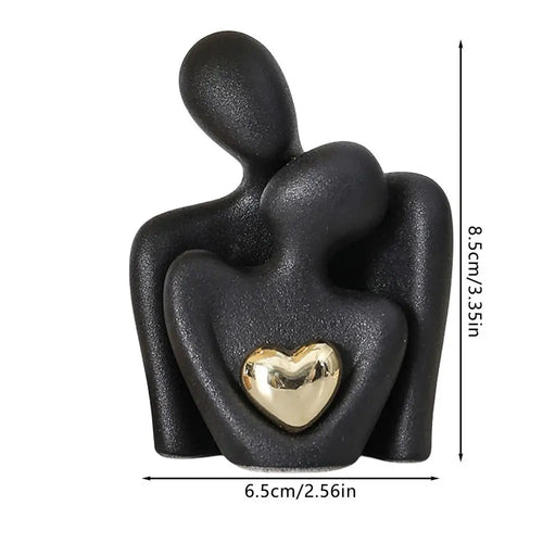 Nordic Decorative Abstract Couple Statue Modern Decoration Home
