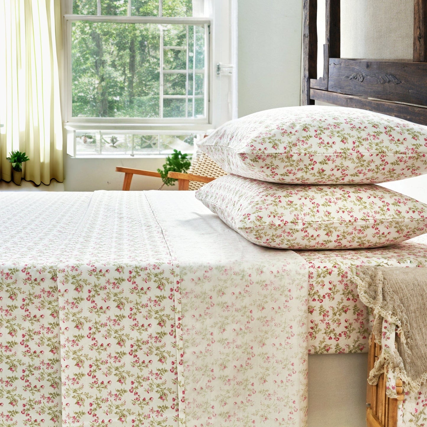 DaDa Bedding Collection Romantic Coquette Sheet Set - 100% Cotton [
