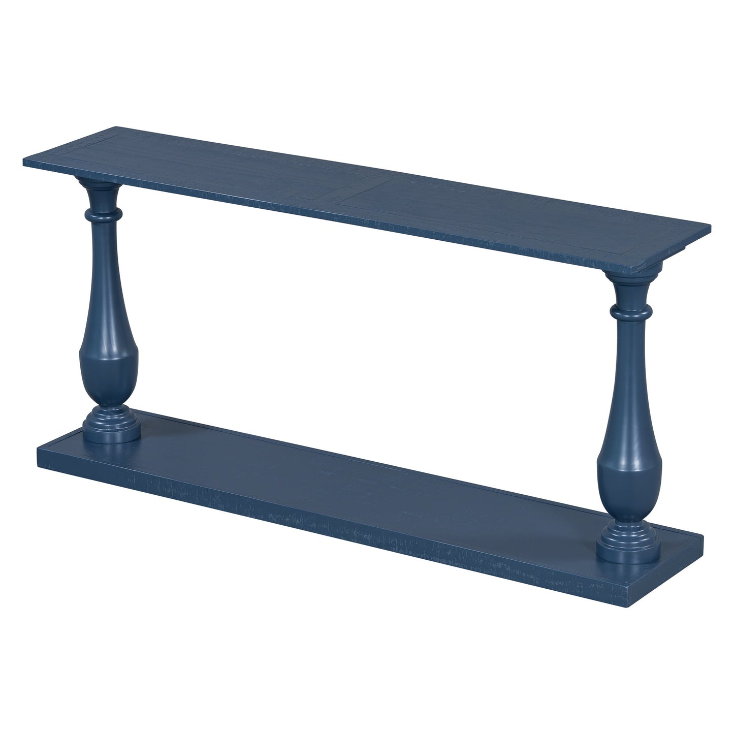 Vintage Sofa Table Console Table with Luxurious Pine Veneer and