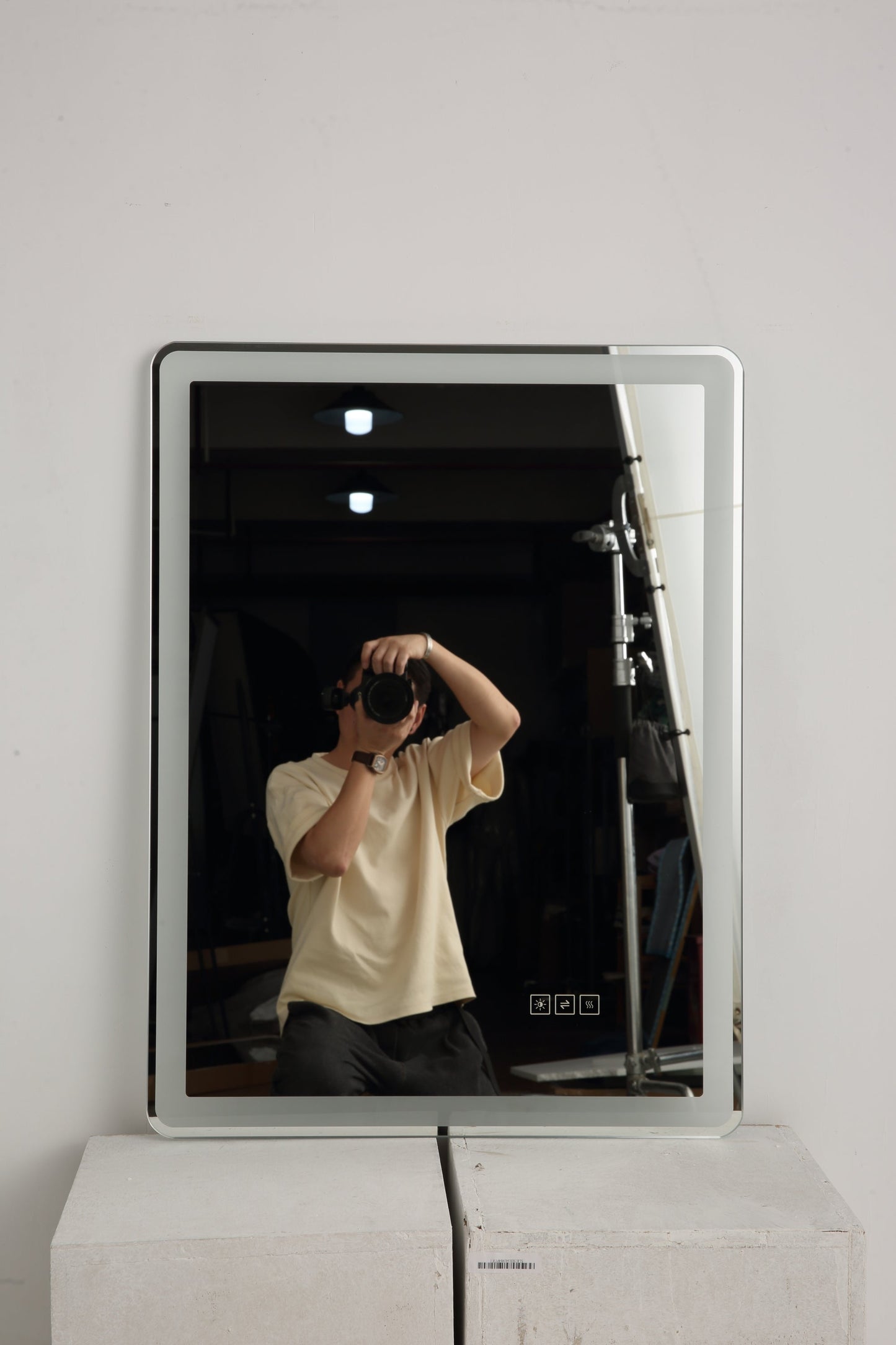 40x32 Inch LED Bathroom Mirror Vanity Mirrors with Front Lights Wall