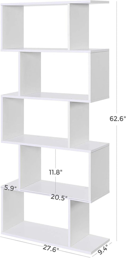 Wooden Bookcase, Display Shelf and Room Divider, Freestanding