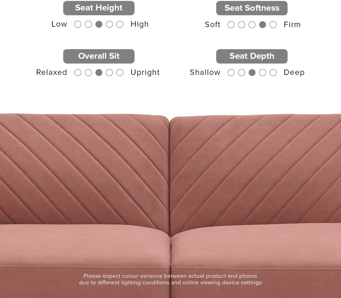 Chloe Futon Sofa Bed with Tapered Legs