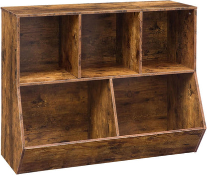 Kids Bookshelf, Bookcase Footboard, Toy Storage Cubby, 35.4" L