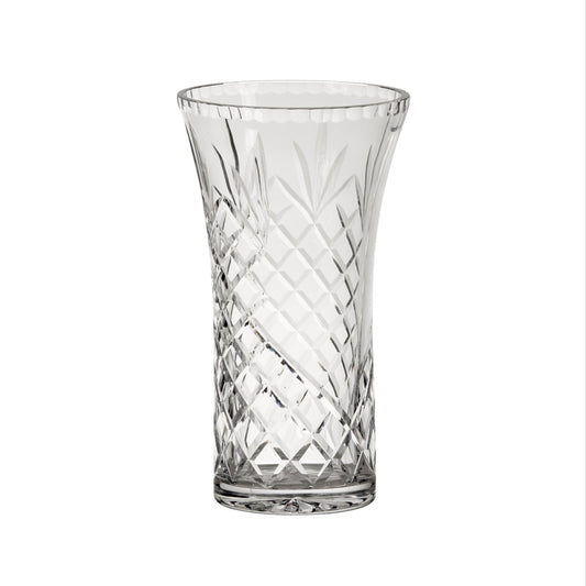 Crystal Flared Vase With Medallion Ii Pattern, 8.25" X 4.75"