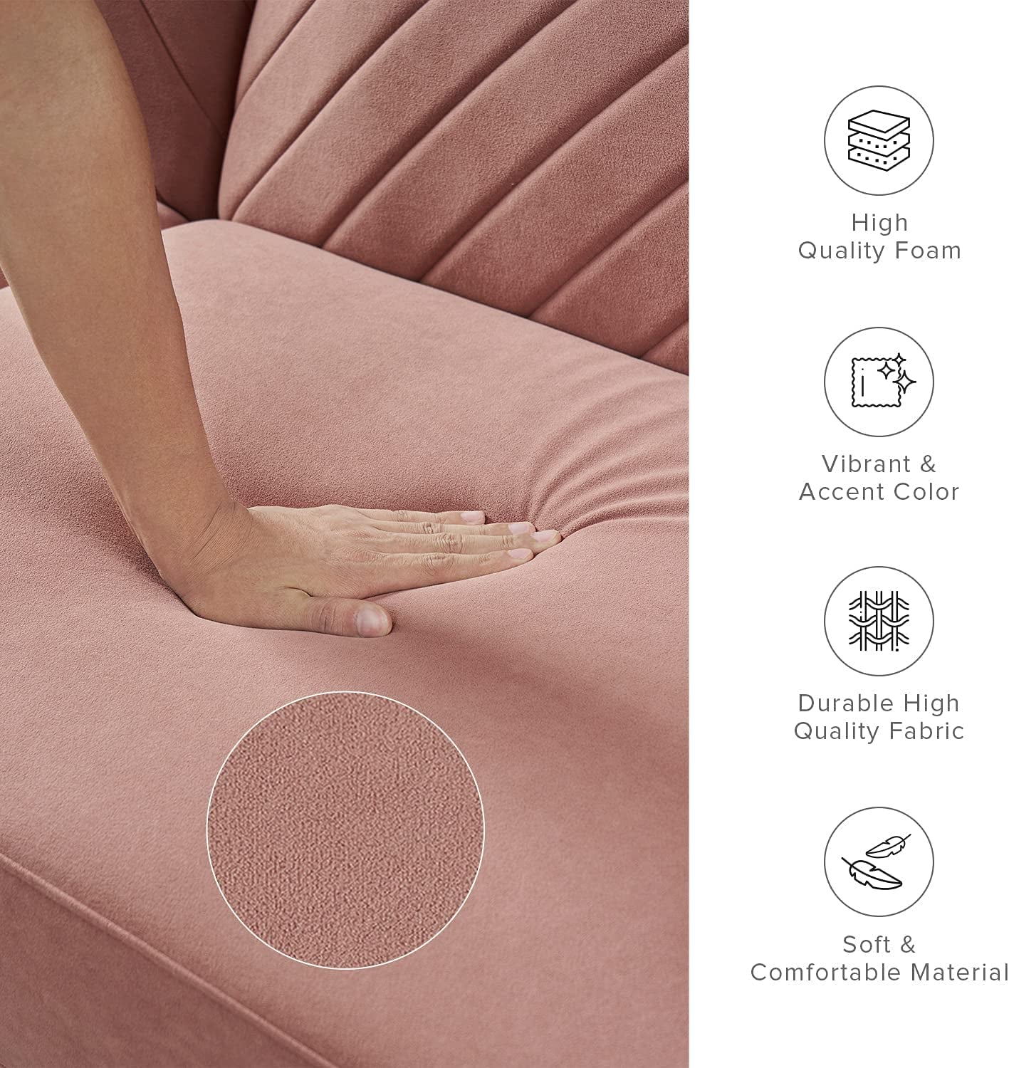 Chloe Futon Sofa Bed with Tapered Legs