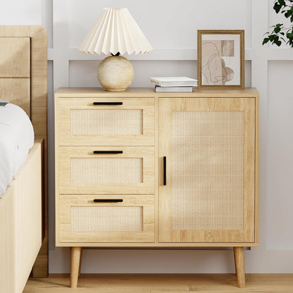 Modern Storage Cabinet, Free Standing Buffet Cabinet, Black Sideboard