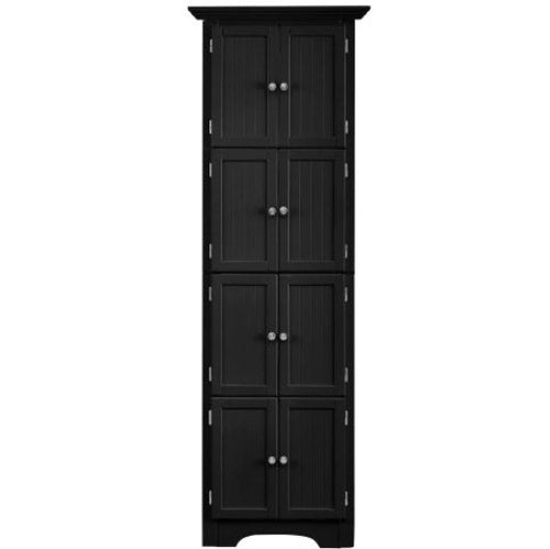 High Storage Cabinet With Door And 4 Shelves