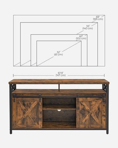 TV Stand for 65 Inch TV, Entertainment Center, TV Table and Console,