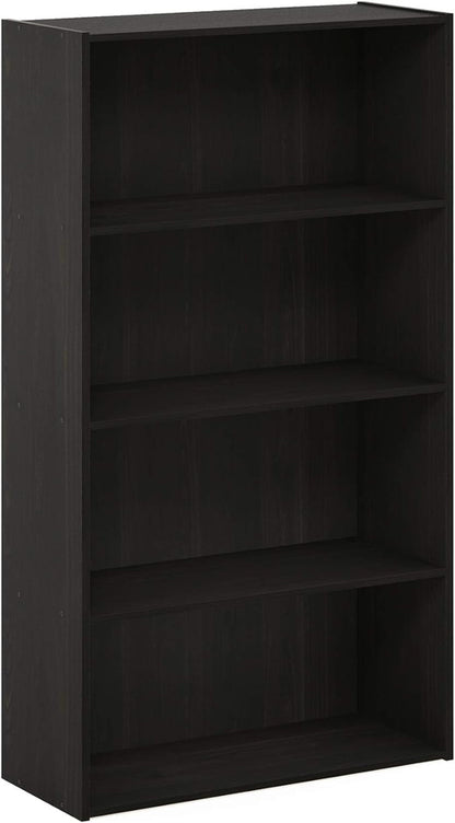 Pasir 4-Tier Bookcase / Bookshelf / Storage Shelves, Espresso