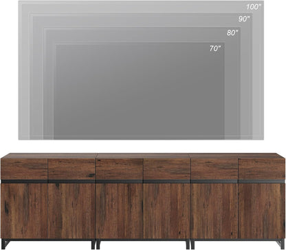 Modern TV Stand for Tvs up to 100 Inch, 3 in 1 Entertainment Center TV