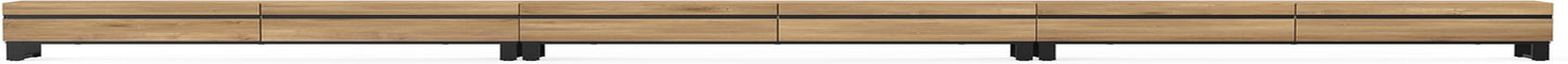 Modern TV Stand with Storage Cabinets for 110 Inch TV, Wood TV