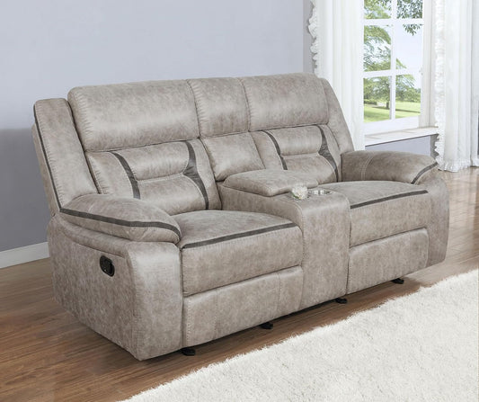 Taupe Recliner Loveseat - Greer rana