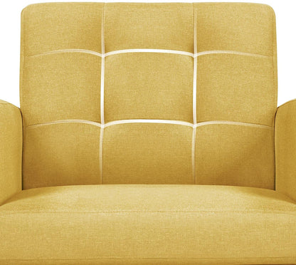 Yellow Mid-Century Modern Accent Chair