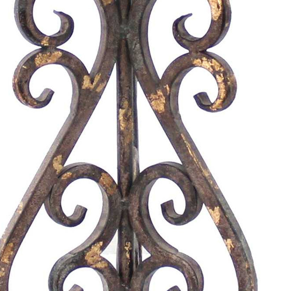 13 x 11 x 23.75 Bronze Vintage Metal Khaki Linen Shade - Table Lamp