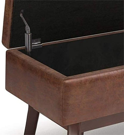 Mid Century Modern Coffee Table with Storage Ottoman
