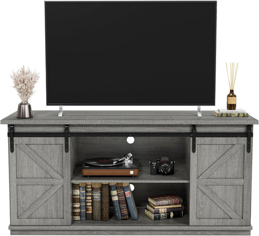 TV Stand for 65 Inch TV, Entertainment Center with Storage Cabinets