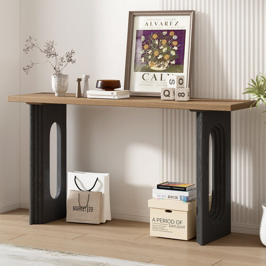 Uniquely Designed Console Table made of Fraxinus Mandschuric Solid