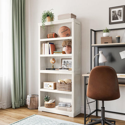 5-Shelf Bookcase, Bookshelves Floor Standing Display Storage Shelves