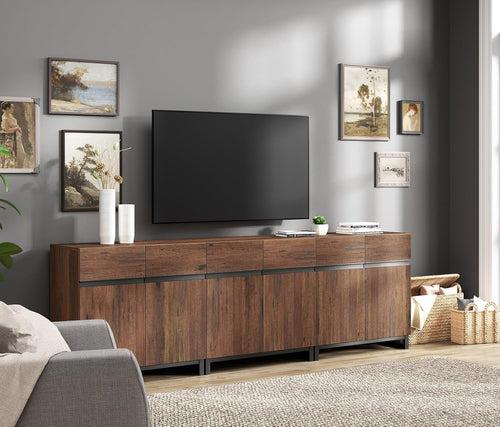 Modern TV Stand for Tvs up to 100 Inch, 3 in 1 Entertainment Center TV