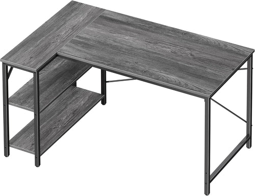 L Shaped Desk, 47 Inches Computer Desk with Reversible Storage