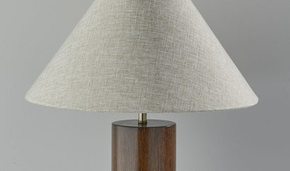 Canopy Black Wood Block Table Lamp