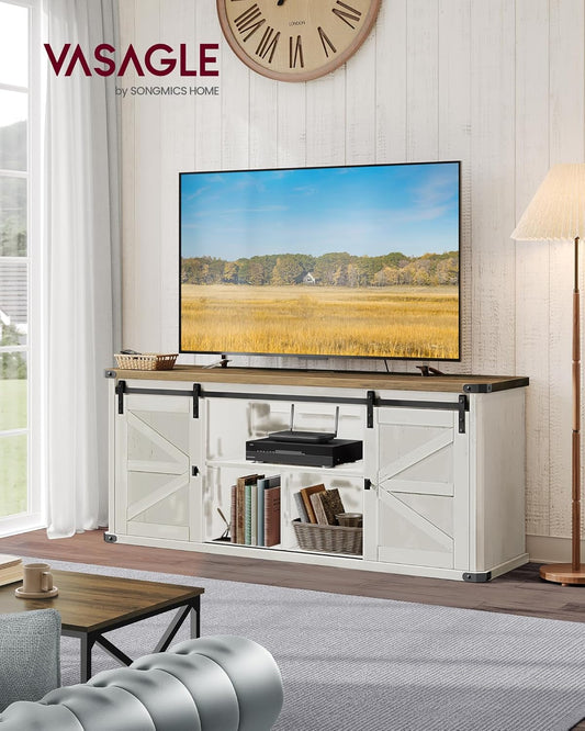 TV Stand for Tvs up to 65 Inches, Farmhouse Entertainment Center with