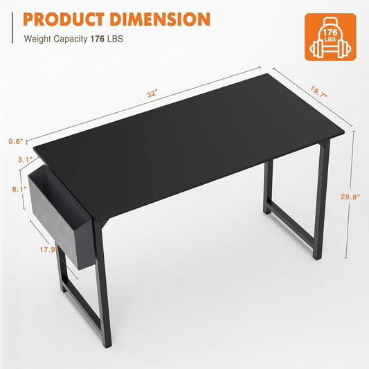 Small Computer Office Desk 32 Inch Kids Student Study Writing Work