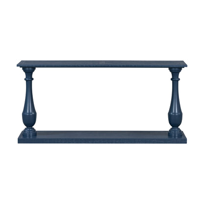 Vintage Sofa Table Console Table with Luxurious Pine Veneer and