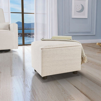 Thunder Upholstered Ottoman for Nursing Moms