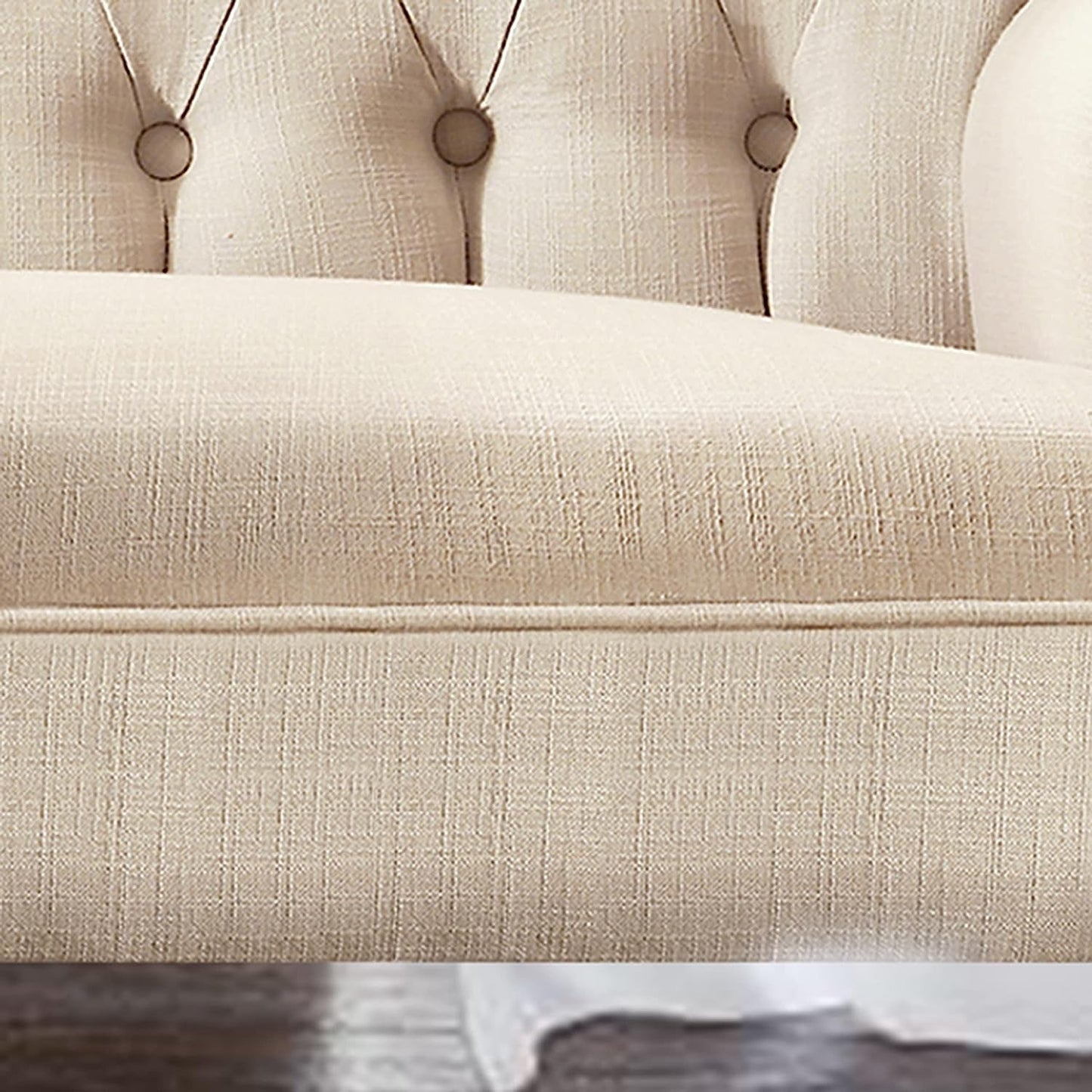 Warm Beige Hermosa Para Sala Love Seat