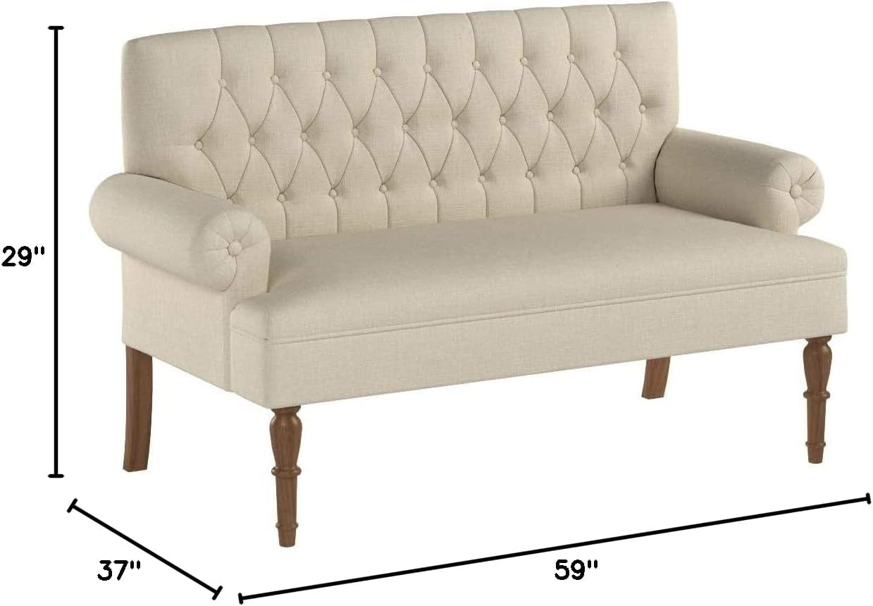 Warm Beige Hermosa Para Sala Love Seat