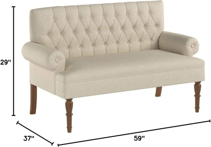 Warm Beige Hermosa Para Sala Love Seat