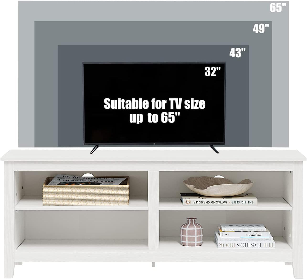 TV Stand for 65 Inch TV with Storage,Modern TV Entertainment Center