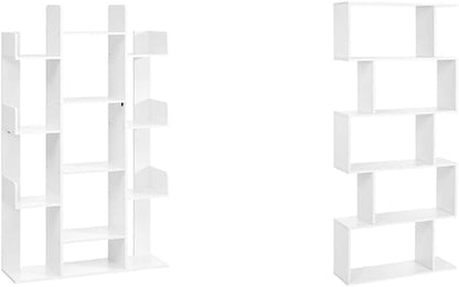 Tree-Shaped Bookcase with 13 Shelves and 5-Tier Freestanding