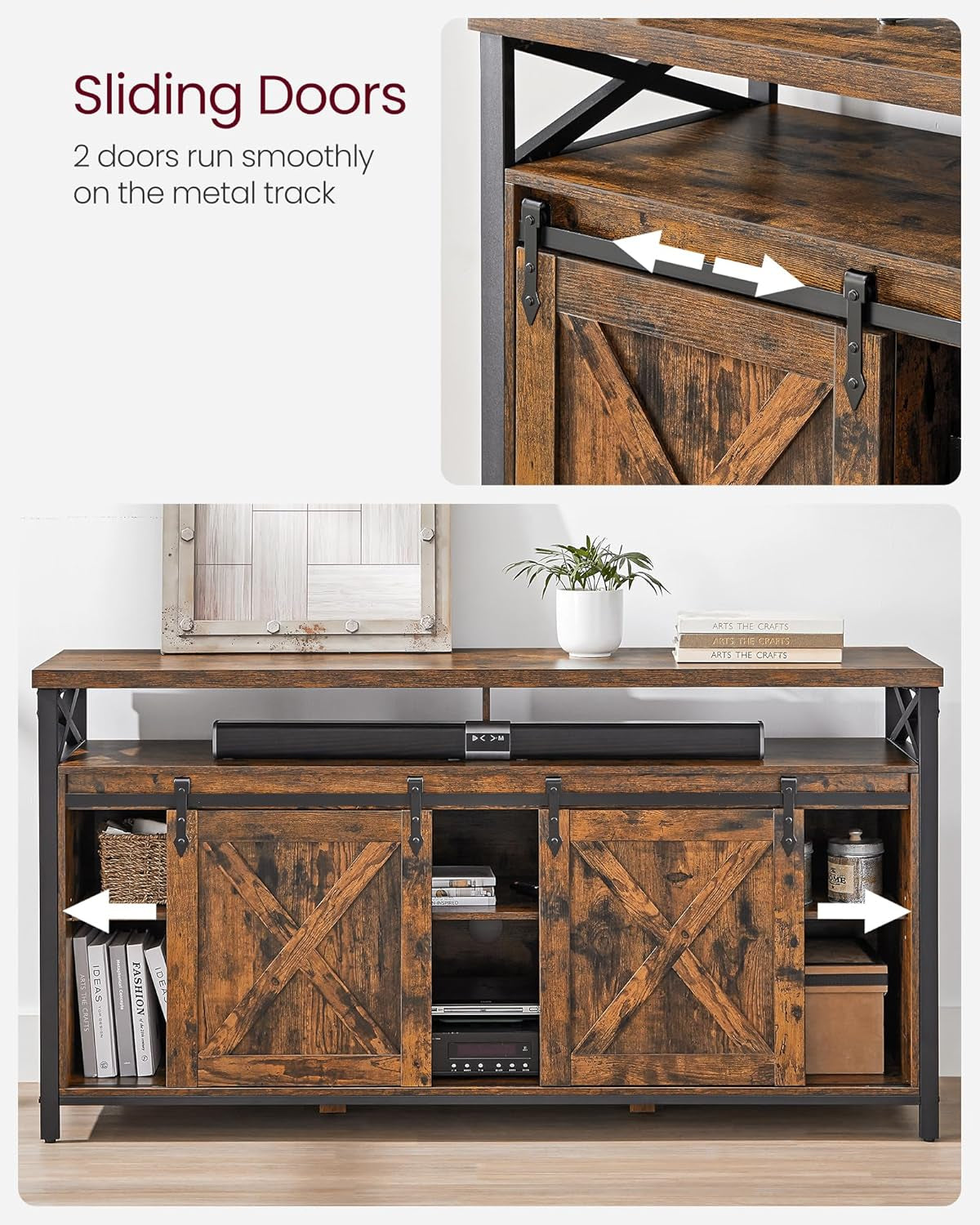 TV Stand for 65 Inch TV, Entertainment Center, TV Table and Console,