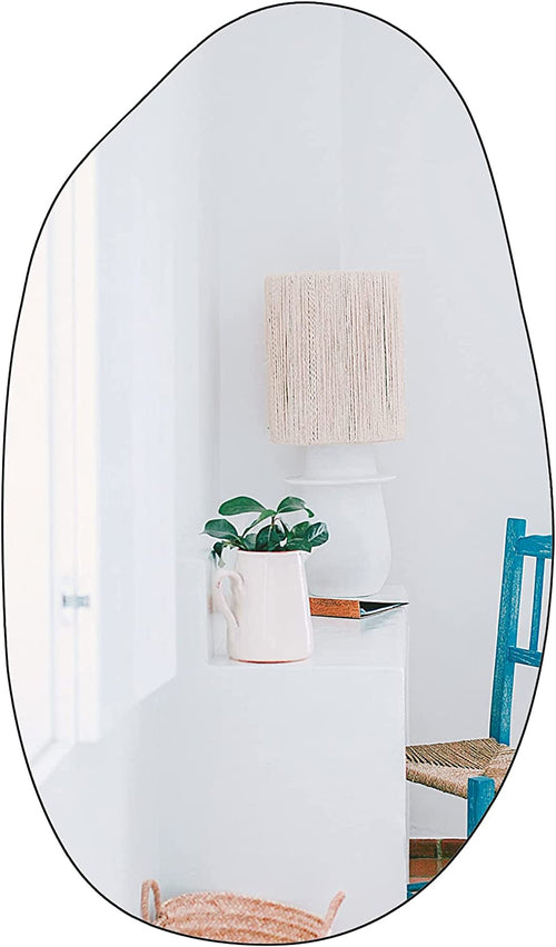 Irregular Wall Mirror Asymmetrical Bathroom Mirror Frameless Mirror