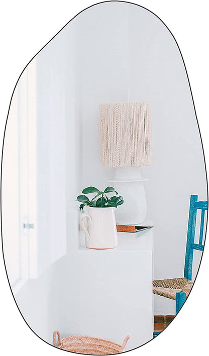 Irregular Wall Mirror Asymmetrical Bathroom Mirror Frameless Mirror