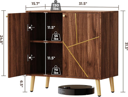 Storage Cabinet, Free Standing Buffet Cabinet, Morden Sideboard and