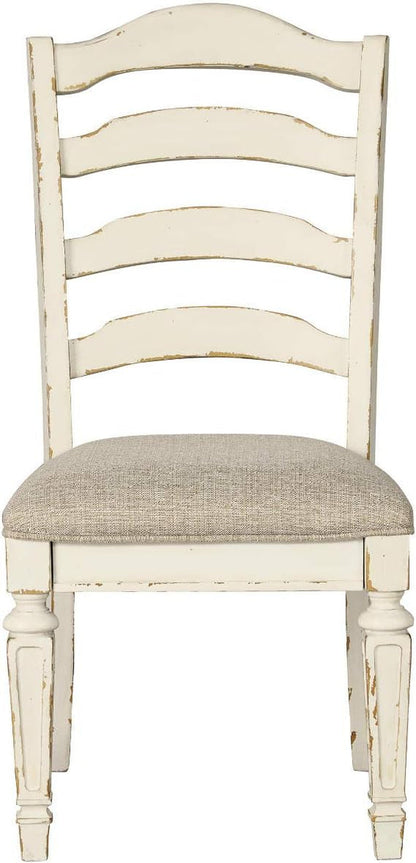 Realyn Dining Room Upholstered Chair 2 Count, Antique White