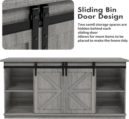 TV Stand for 65 Inch TV, Entertainment Center with Storage Cabinets