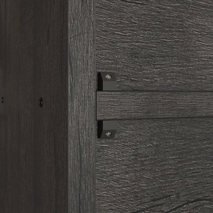Industrial Bookshelves and Bookcases with Doors 11.8 in Depth Floor